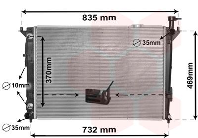 VAN WEZEL radiatorius, variklio aušinimas 82002352